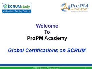 Scrum Master Certification by ProPM Academy.