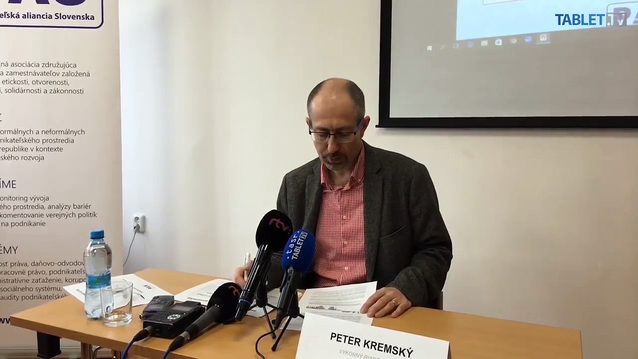 ZÁZNAM: TK Podnikateľskej aliancie Slovenska
