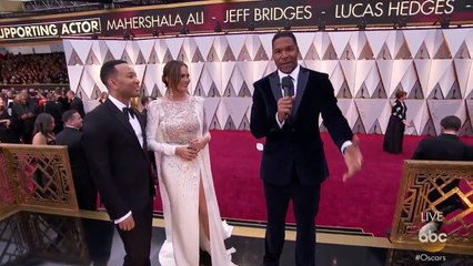 Red carpet interview with #Oscars performer