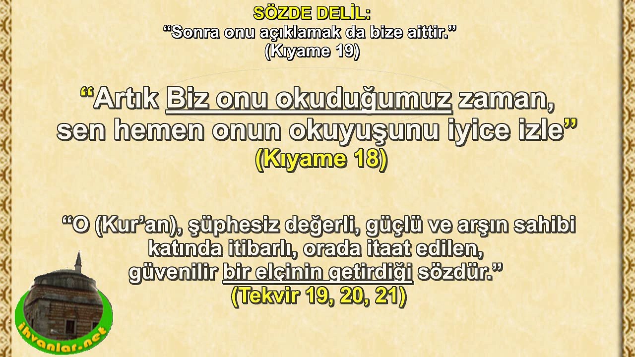 Mealcileri Dumura Uğratan Ayetler