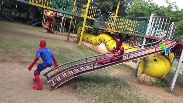 Ironman Vs Batman Vs Spiderman - SuperHero Real Life Fight And Battle Funny Videos For Chi