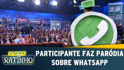 Participante faz paródia no Dez ou Mil sobre whatsapp