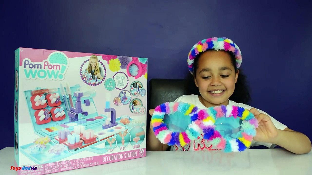 NEW PomPomWow Decoration Station - DIY Creative Kids Craft - PomPom Wow Designs | Kids Tutorial