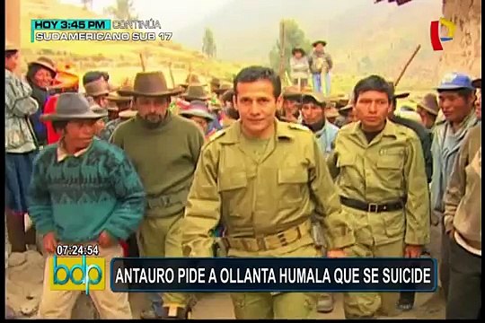 Antauro a Ollanta Humala: Suicídate, es lo que te tocaría hacer