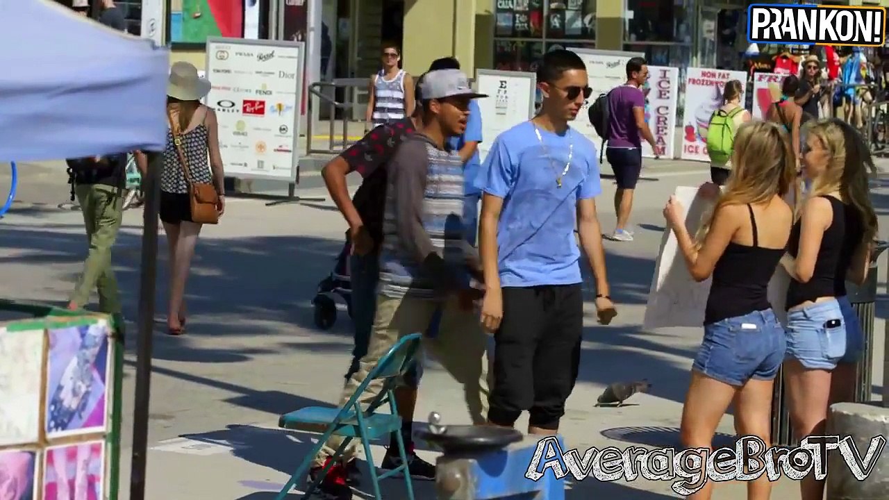 Kissing Pranks - Threesome Makeout Prank With Blondes!