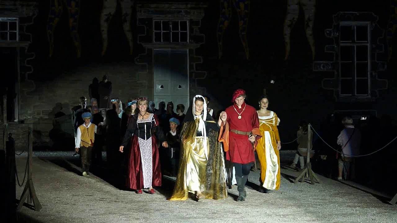 Chateau de Bienassis Anne de Bretagne spectacle son et lumière août 2017