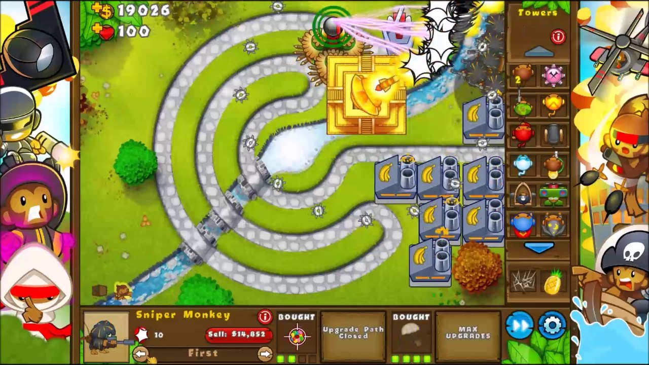 BTD5  -  Park Path  -  Hard  -  [Round 85]  -  God Temple