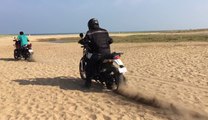 Royal Enfield Video RE Himalayan bike (India Road Trip) Beach Offloading with Honda Unicorn