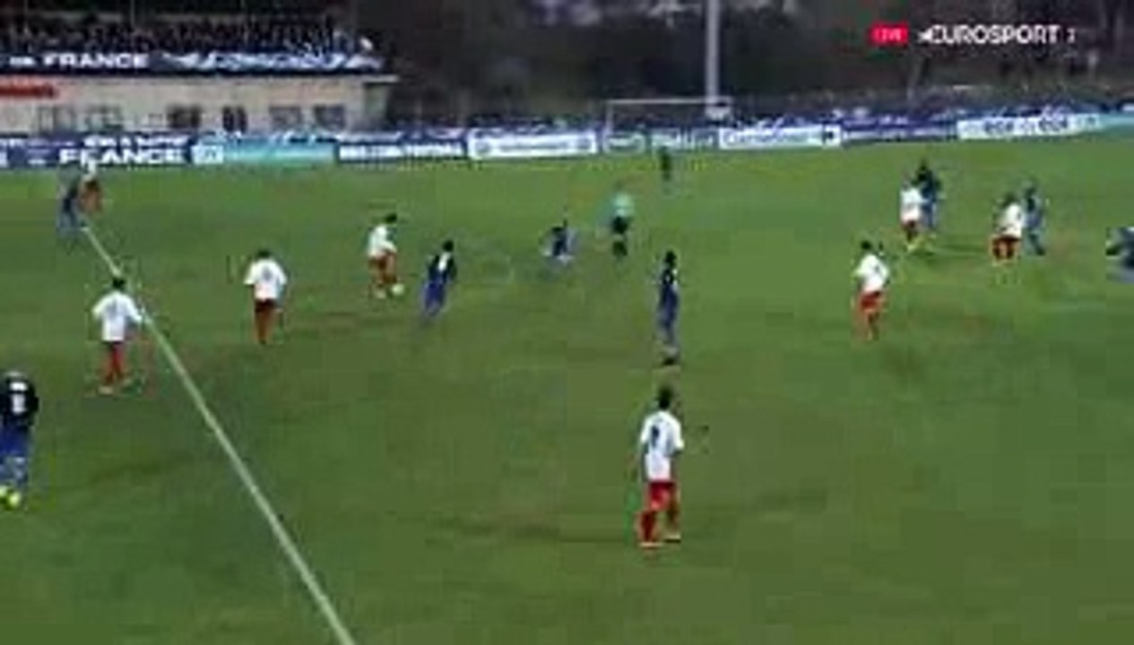 Neupocoussek Mendy Goal - EFC Fréjus-St-Raphaël 1-0 AJ Auxerre 28.02.2017 (HD)