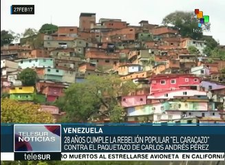 Venezolanos no olvidan "Caracazo" ni a los caídos por balas del Estado