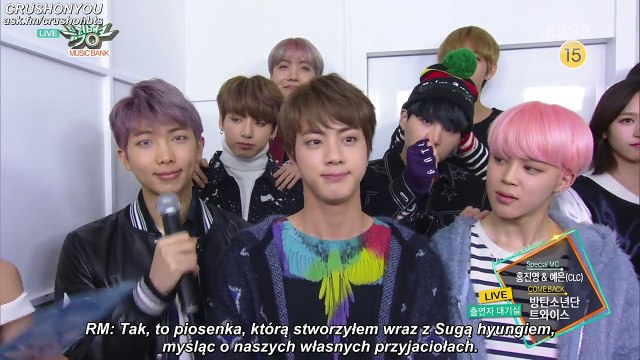 [POLSKIE NAPISY] 170224 Music Bank Waiting Room Interview - BTS