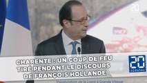 Charente: Un coup de feu tiré  par accident pendant le discours  de François Hollande