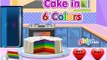 торт в 6 цветах игры для детей, хорошая игра для детей, супер игра для детей, лучшая игра для