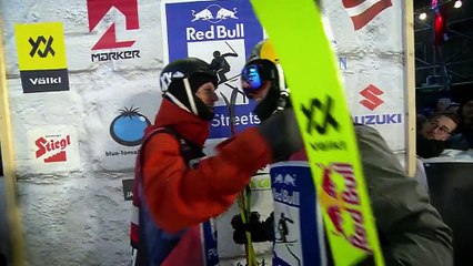 Urban Slopestyle skiing