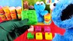 PLAY DOH COOKIE MONSTER LETTER LUNCH Cookie Monster EATS PEPPA PIG Disney Cars Learn ABC A