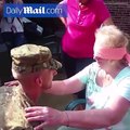 surprise visit by solider
