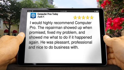Computer Pros Today SpotsylvaniaWonderfulFive Star Review by Faith F.