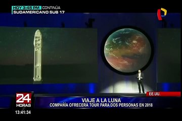 Anuncian que el primer viaje turístico a la Luna será a finales del 2018