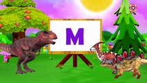 Dinosaur Cartoons for Children | Learn ABC Songs with Dinosaur T-Rex | Dinosaur Movies for Children