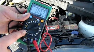 The car battery will be empty under the ride!  Measure the alternator!