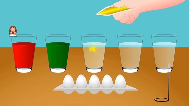 Los colores para que los Niños Aprendan con los Huevos de Pascua de Colores para que los Niños Aprendan el Aprendizaje de los Niños