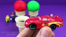 Play Dough Ice Cream Surprise Toy Disney Cars Hello Kitty Mickey Mouse Winnie the Pooh Super Mario