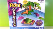 KINETIC SAND FLOAT Paradise Island Playset | Mold & Float animals on Water | Toy Review