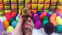 50 Play Doh Surprise Eggs Disney Cars 2 Peppa Pig MLP Thomas And Friends Case Doras Backpack