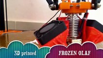 3d printed custom toy Frozen Olaf diy painted HD