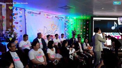 Erik Santos performnce during my dear heart presscon