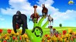 Gorilla Finger Family Nursery Rhymes for Children | Finger Family 3D Animation Rhymes | Ki