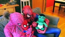 Frozen Elsas COLORS GROSS Hands! Spiderman Real Life Superheroes IRL 2017
