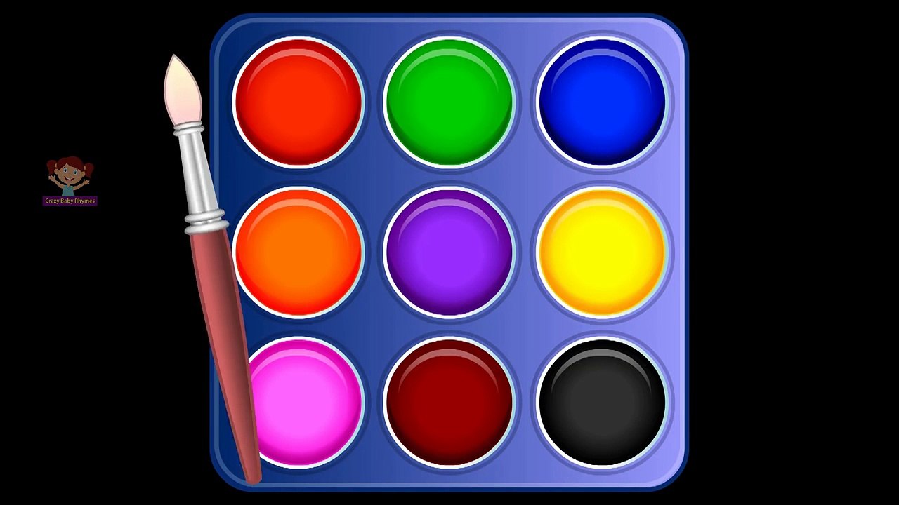 Learn Colors with Color Palette, Color Songs, Teach Colours, Preschool Kids Colors Nursery Rhymes