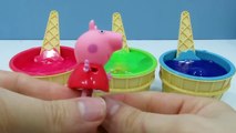 Слизь мороженое сюрприз свинка Пеппа амебы дети видео для детей