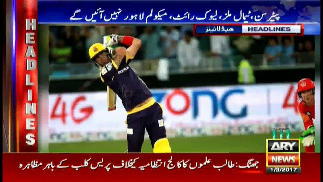 Headlines 0900 1st March 2017