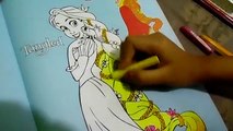 Disney Princess Rapunzel of film Tangled Coloring Pages for