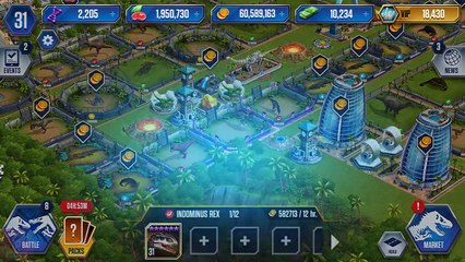 INDOMINUS REX MAX LEVEL 40 (HYBRID) - Jurassic World The Game