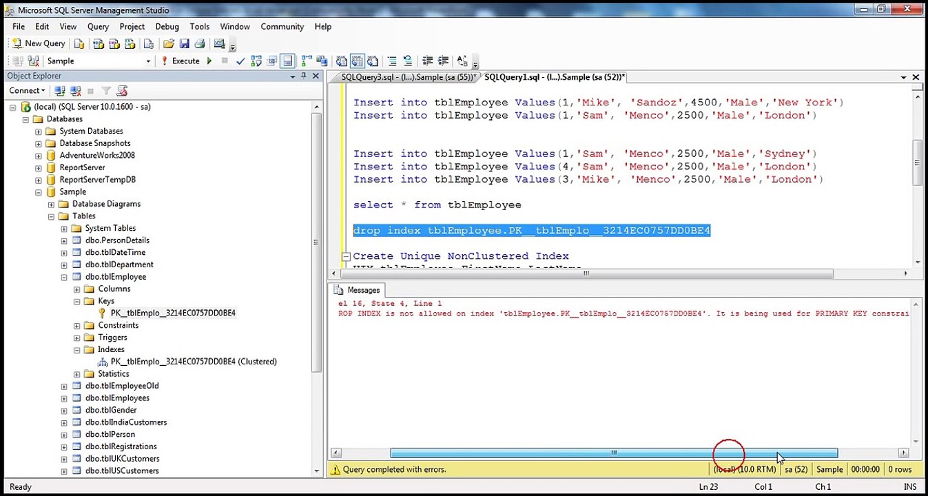 37:Unique and Non Unique Indexes in sql server   Part 37
