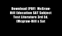 Download [PDF]  McGraw-Hill Education SAT Subject Test Literature 3rd Ed. (Mcgraw-Hill s Sat