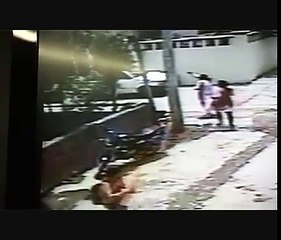 Live Snatching Capture In CCTV Footage at Haryana - India