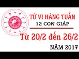 Tử vi hàng tuần: từ 20/2/2017 - 26/2/2017 của 12 con giáp về sự nghiệp, tình duyên, tài lộc