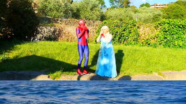 Anna Kidnapped Vs Maleficent Spell! W/ Spiderman & Frozen Elsa Vs Werewolf! Funny Superher