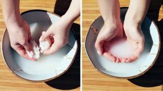 5-year-old Japanese woman studying phase this stuff to wash your face every day, beautiful smooth skin eighteen girls