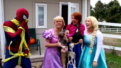 PAW PATROL TOY PARTY! With Spiderman & Frozen Elsa! Joker Superhero Fun in Real Life!