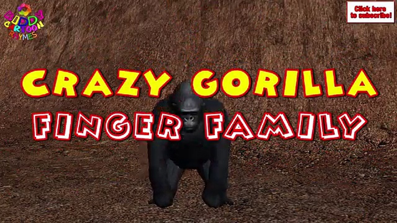 Crazy Gorilla Finger family | Nursery Rhymes for Children | Finger Family Songs