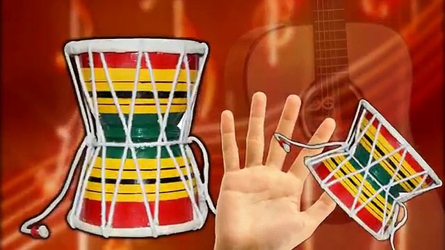 Mega Gummy bear playing musical instruments finger family nursery rhymes for kids | Christ