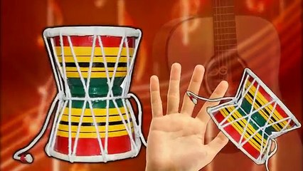 Mega Gummy bear playing musical instruments finger family nursery rhymes for kids | Christ