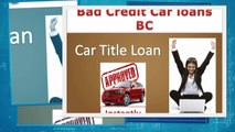 Bad Credit Car Loans BC