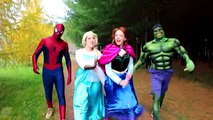 Frozen Elsa & Spiderman DANCE CHALLENGE! w_ Joker Anna Hulk Minions Spidergirl Fun In Real Life-n