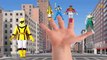 Power Rangers Cartoon Finger Family Rhymes For Children | Power Rangers Finger Family Nursery Rhymes